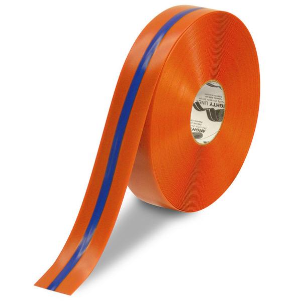 Blue PVC floor marking tape 2" — warehouse aisle striping, traffic lanes, and 5S safety marking