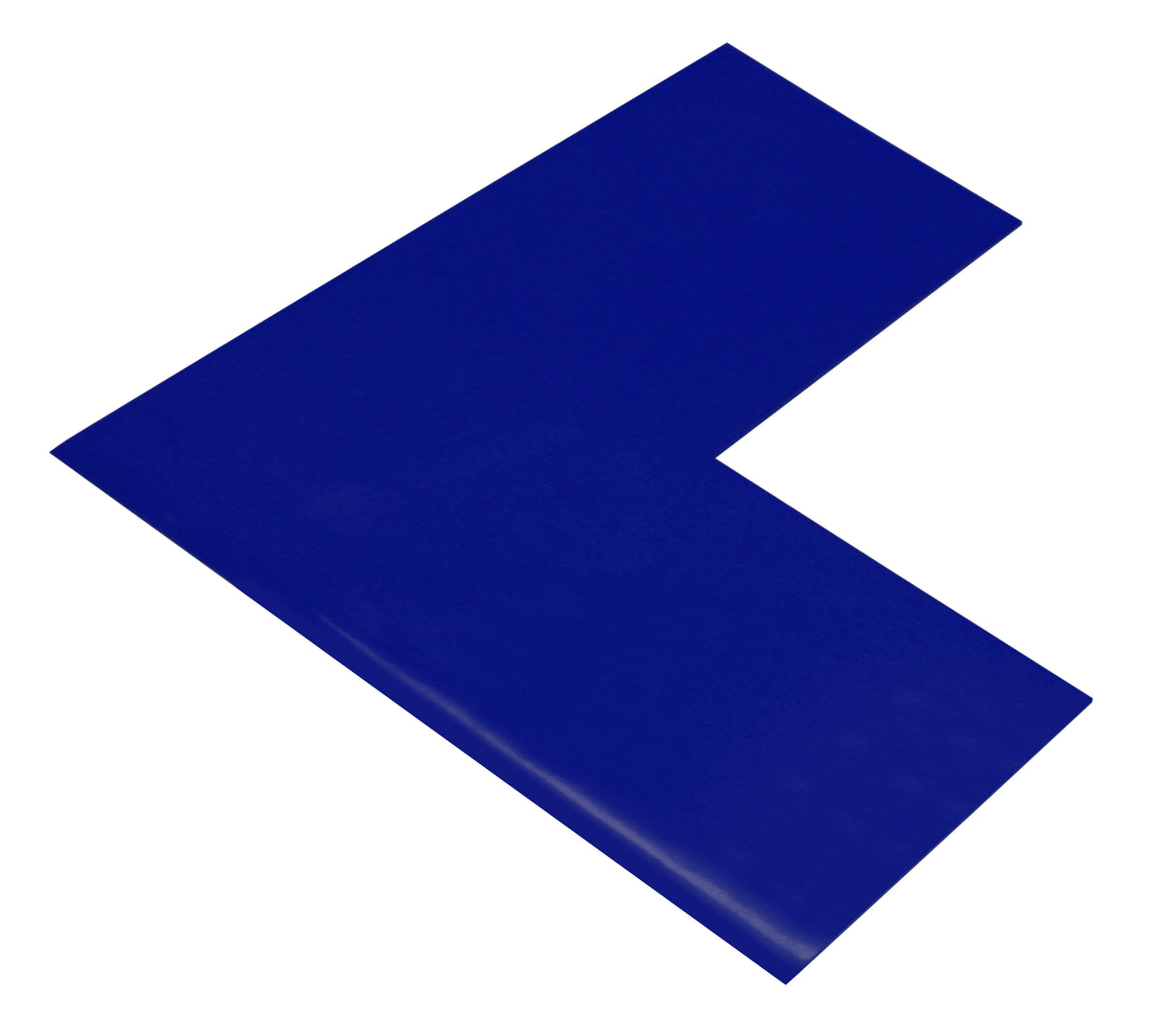 Blue PVC floor marking shape 4" — 5S floor layouts, equipment zones, and pedestrian pathways