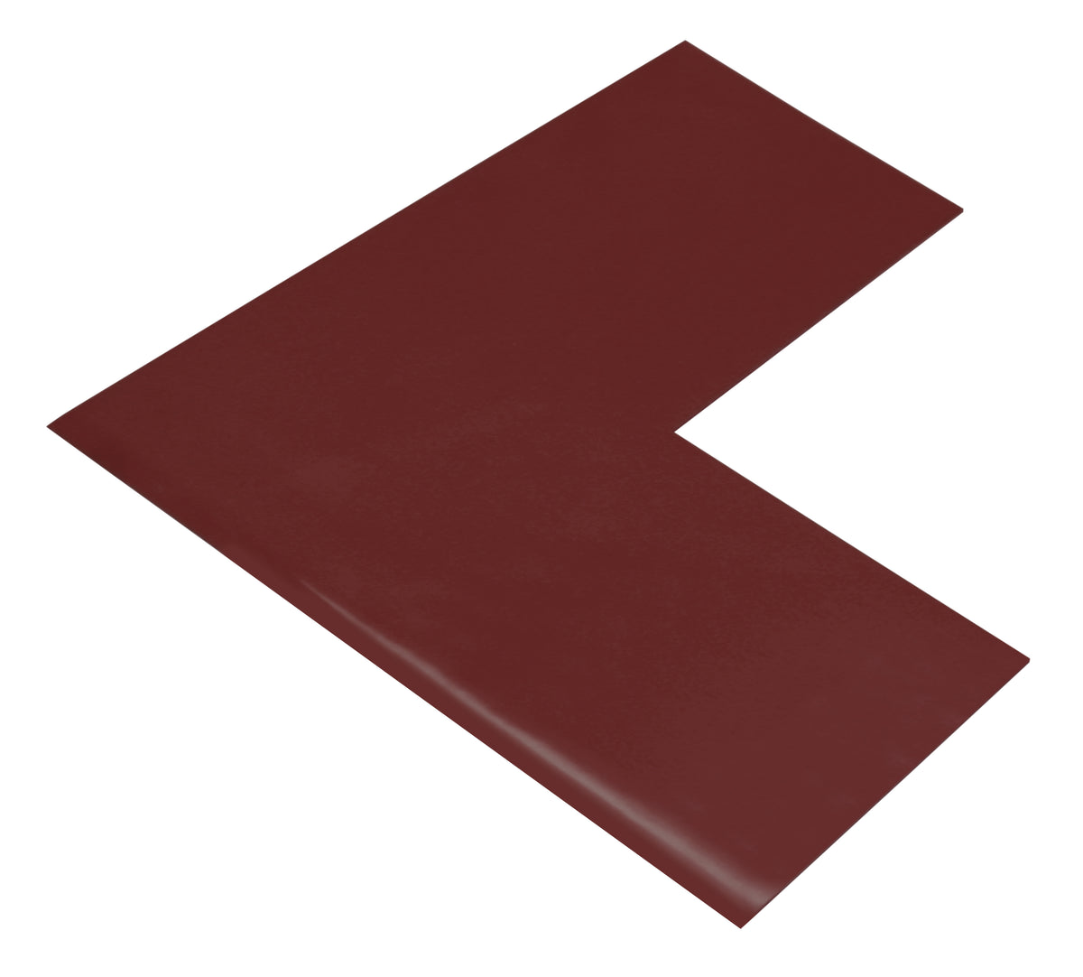 Brown PVC floor marking shape 4" — 5S floor layouts, equipment zones, and pedestrian pathways