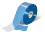 Clear PVC floor marking tape 4" — warehouse aisle striping, traffic lanes, and 5S safety marking