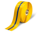 Yellow PVC floor marking tape 4" — warehouse aisle striping, traffic lanes, and 5S safety marking
