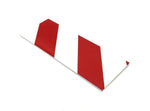 White PVC floor marking shape 6" — 5S floor layouts, equipment zones, and pedestrian pathways