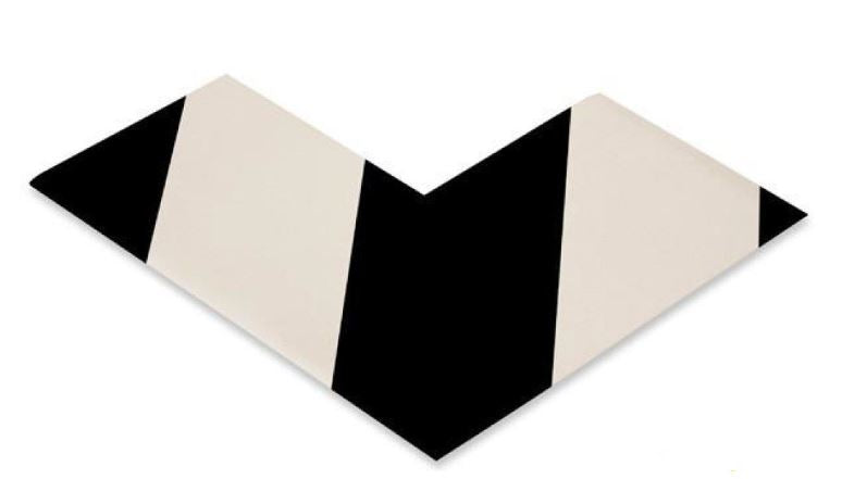 Black PVC floor marking shape 3" — 5S floor layouts, equipment zones, and pedestrian pathways
