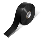 Black PVC floor marking tape 3" — warehouse aisle striping, traffic lanes, and 5S safety marking
