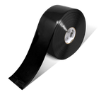 Black PVC floor marking tape 4" — warehouse aisle striping, traffic lanes, and 5S safety marking
