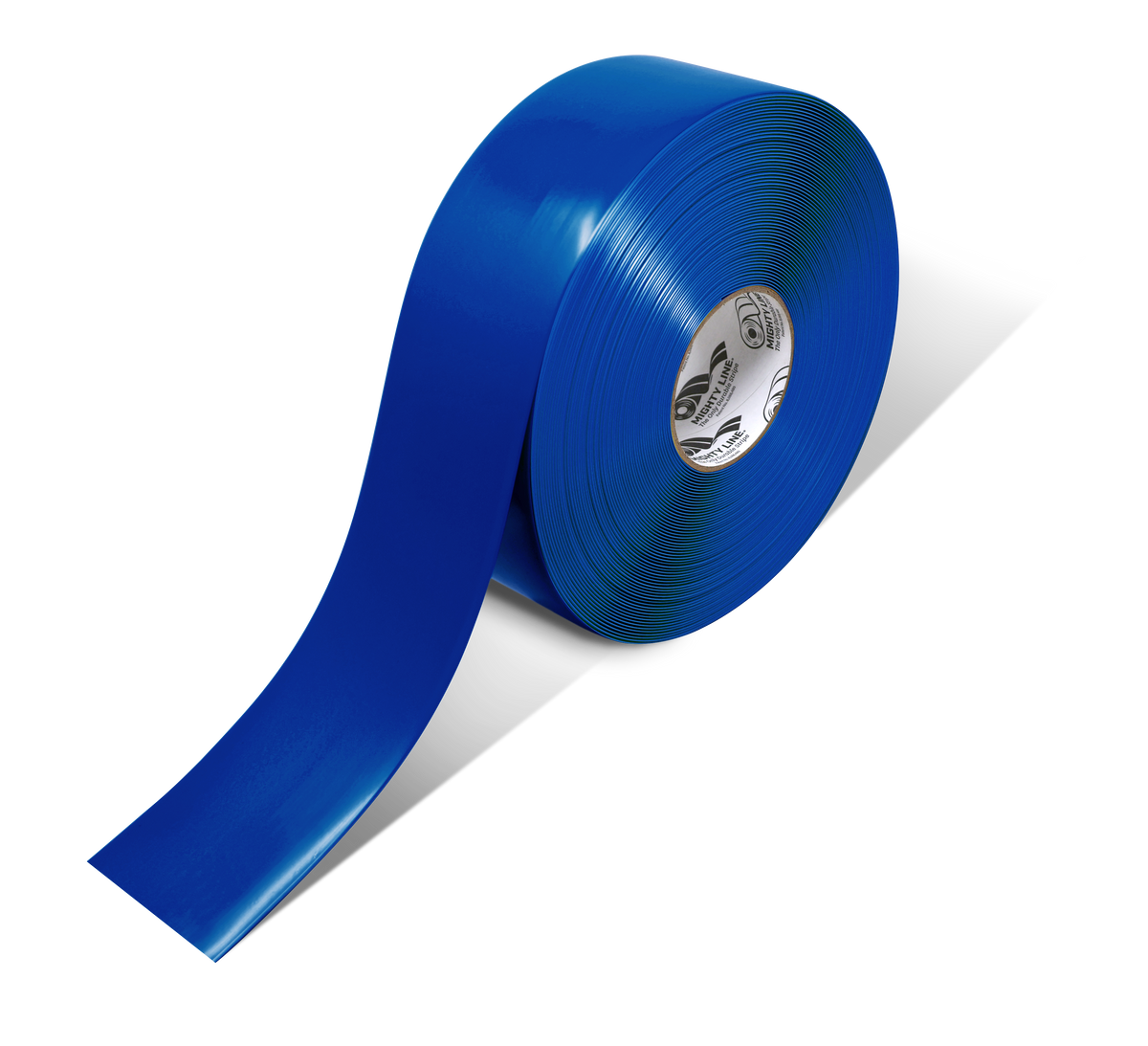 Blue PVC floor marking tape 3" — warehouse aisle striping, traffic lanes, and 5S safety marking