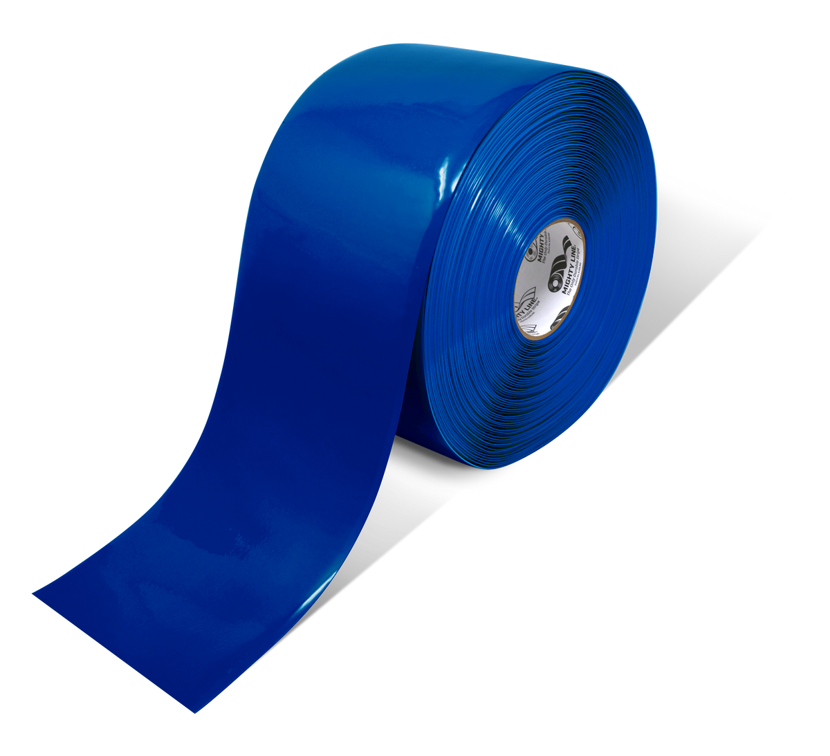 Blue PVC floor marking tape 6" — warehouse aisle striping, traffic lanes, and 5S safety marking