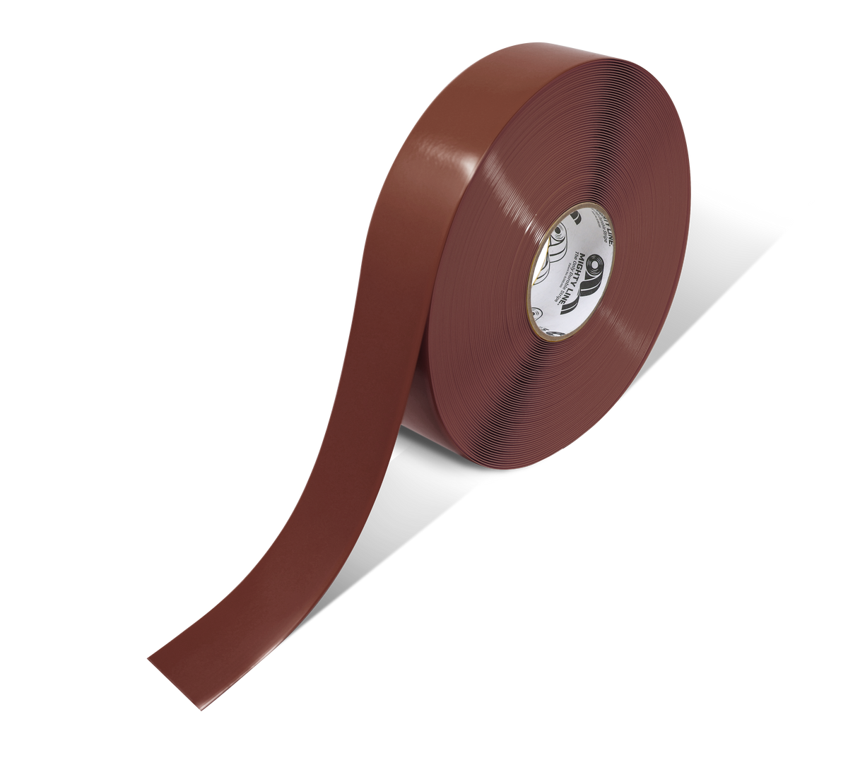 Brown PVC floor marking tape 2" — warehouse aisle striping, traffic lanes, and 5S safety marking