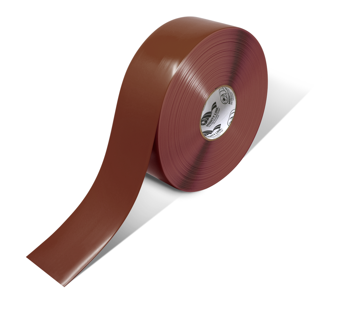 Brown PVC floor marking tape 3" — warehouse aisle striping, traffic lanes, and 5S safety marking