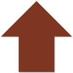 Brown PVC floor marking shape 5" — 5S floor layouts, equipment zones, and pedestrian pathways