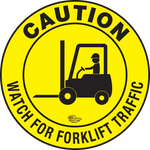 PVC floor sign 12" — warehouse safety messaging and 5S visual management