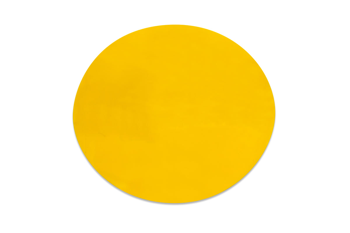 Yellow PVC floor marking shape 5" — 5S floor layouts, equipment zones, and pedestrian pathways