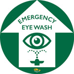 Green PVC floor sign 12" — warehouse safety messaging and 5S visual management