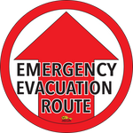 PVC floor sign 12" — warehouse safety messaging and 5S visual management