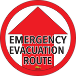 PVC floor sign 24" — warehouse safety messaging and 5S visual management