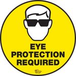 Red PVC floor sign 24" — warehouse safety messaging and 5S visual management
