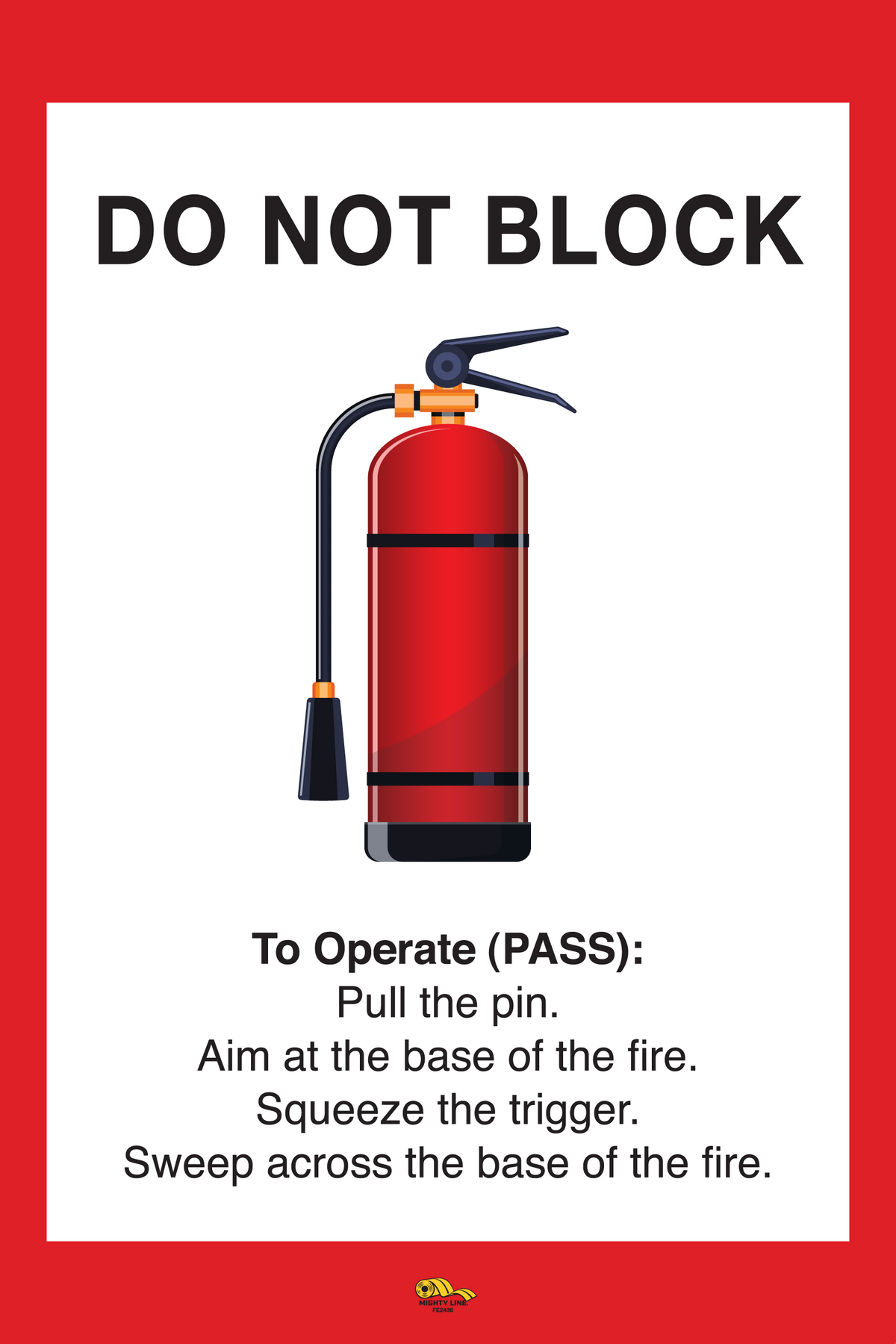 PVC floor sign — warehouse safety messaging and 5S visual management