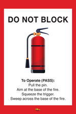 PVC floor sign — warehouse safety messaging and 5S visual management