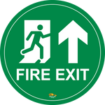 Green PVC floor sign 12" — warehouse safety messaging and 5S visual management