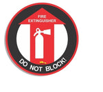 PVC floor sign 24" — warehouse safety messaging and 5S visual management