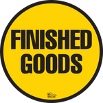 PVC floor sign 12" — warehouse safety messaging and 5S visual management