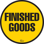 PVC floor sign 16" — warehouse safety messaging and 5S visual management