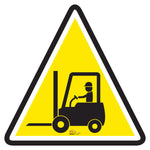 PVC floor sign 16" — warehouse safety messaging and 5S visual management