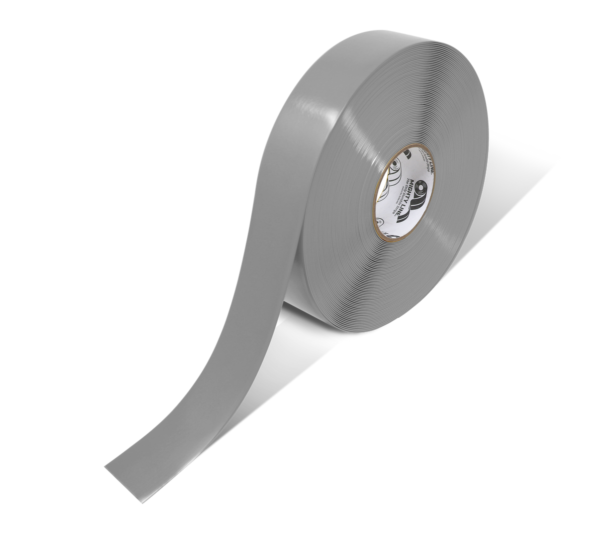 Gray PVC floor marking tape 2" — warehouse aisle striping, traffic lanes, and 5S safety marking