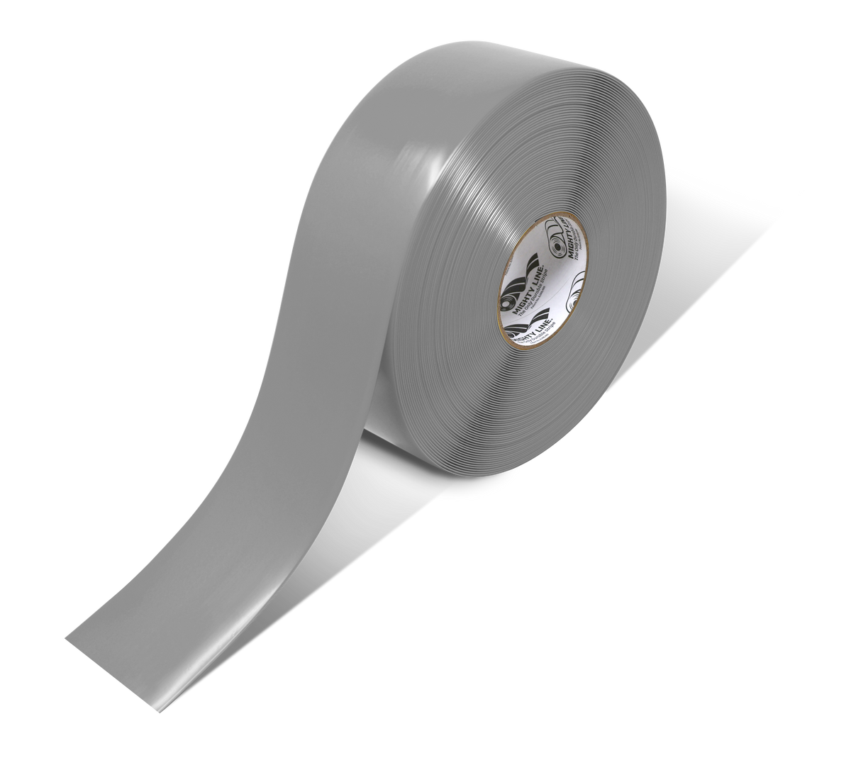 Gray PVC floor marking tape 3" — warehouse aisle striping, traffic lanes, and 5S safety marking