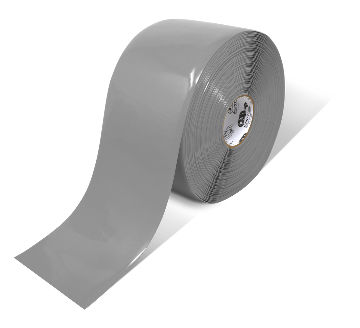 Gray PVC floor marking tape 6" — warehouse aisle striping, traffic lanes, and 5S safety marking