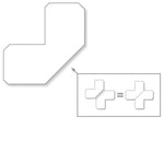 White PVC floor marking shape 2" — 5S floor layouts, equipment zones, and pedestrian pathways