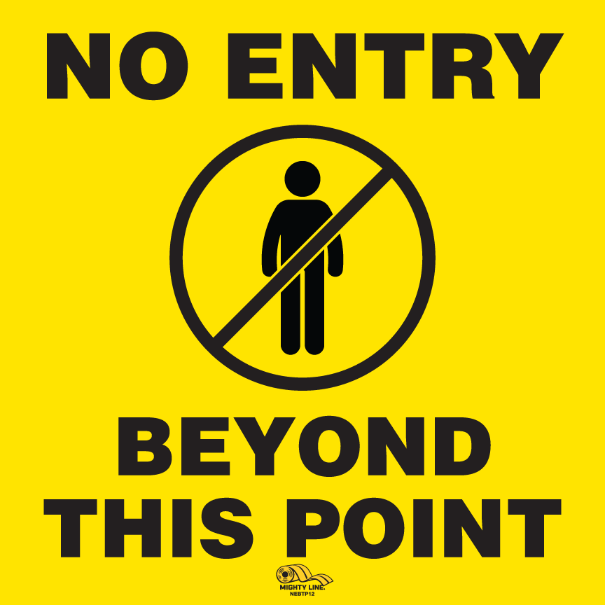 PVC floor sign — warehouse safety messaging and 5S visual management