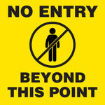 PVC floor sign — warehouse safety messaging and 5S visual management