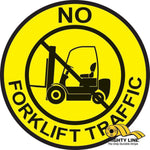 No Forklift Traffic Peel and Stick Floor Sign, 16" wide – Industrial Safety Floor Sign