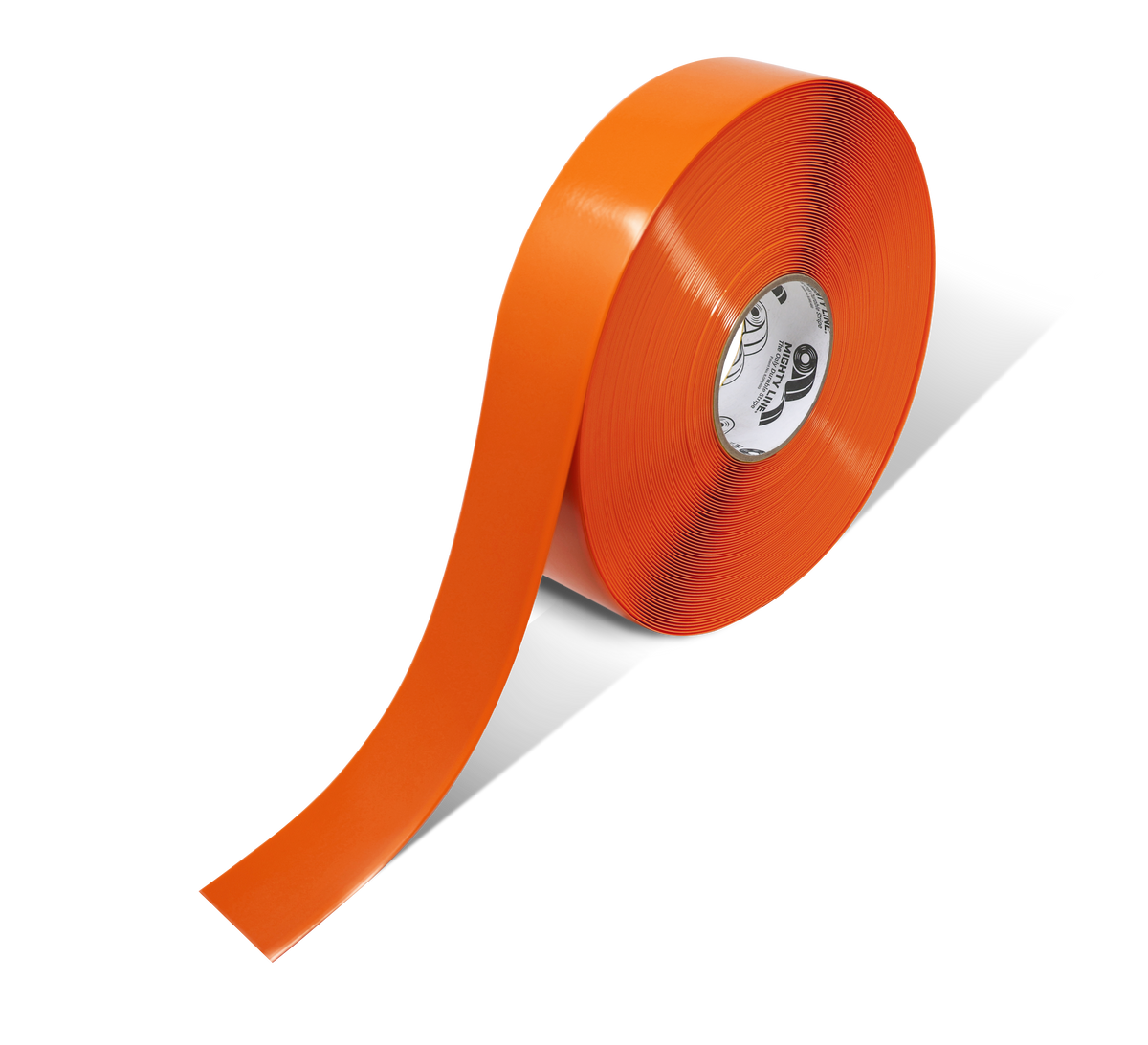 Orange PVC floor marking tape 2" — warehouse aisle striping, traffic lanes, and 5S safety marking