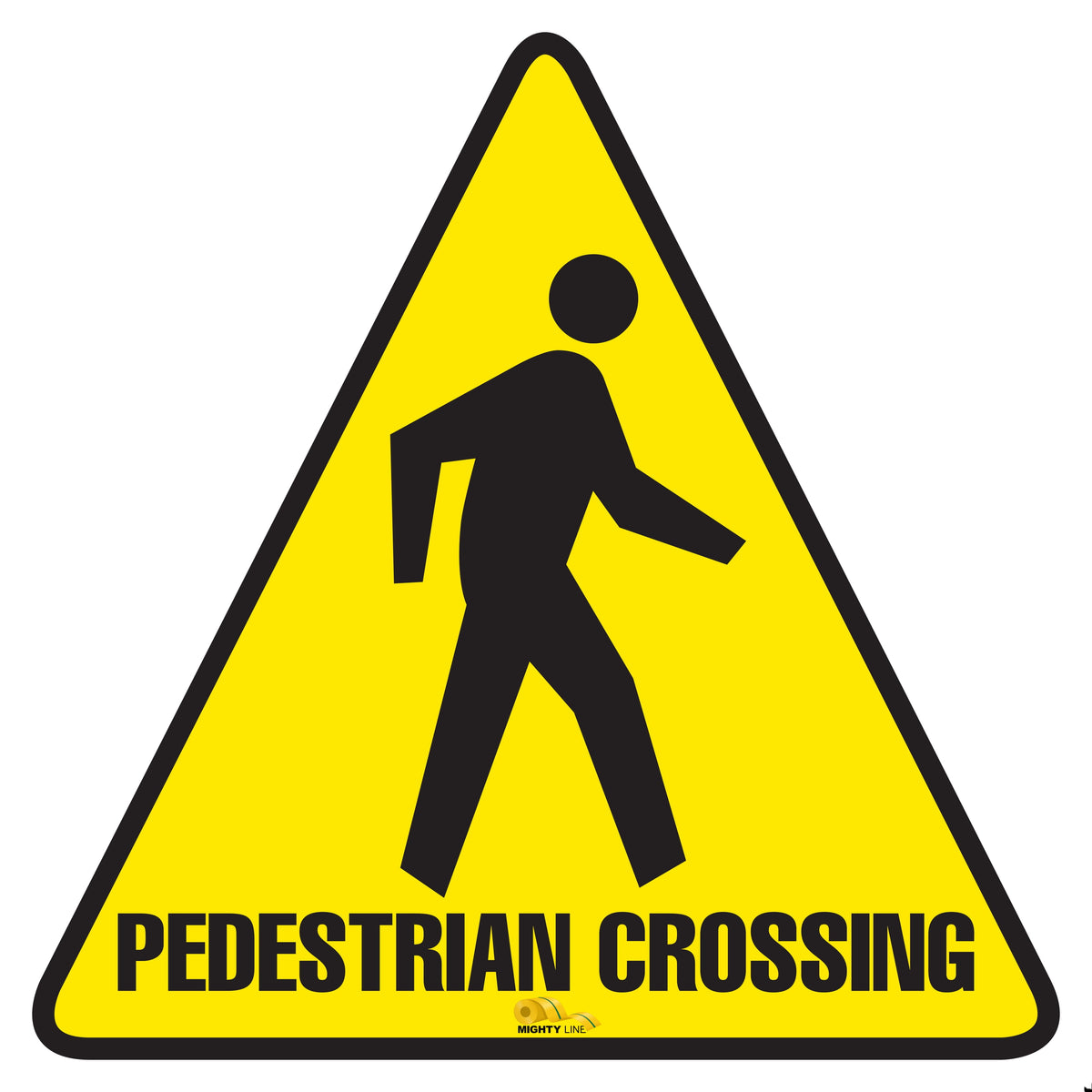 PVC floor sign 12" — warehouse safety messaging and 5S visual management