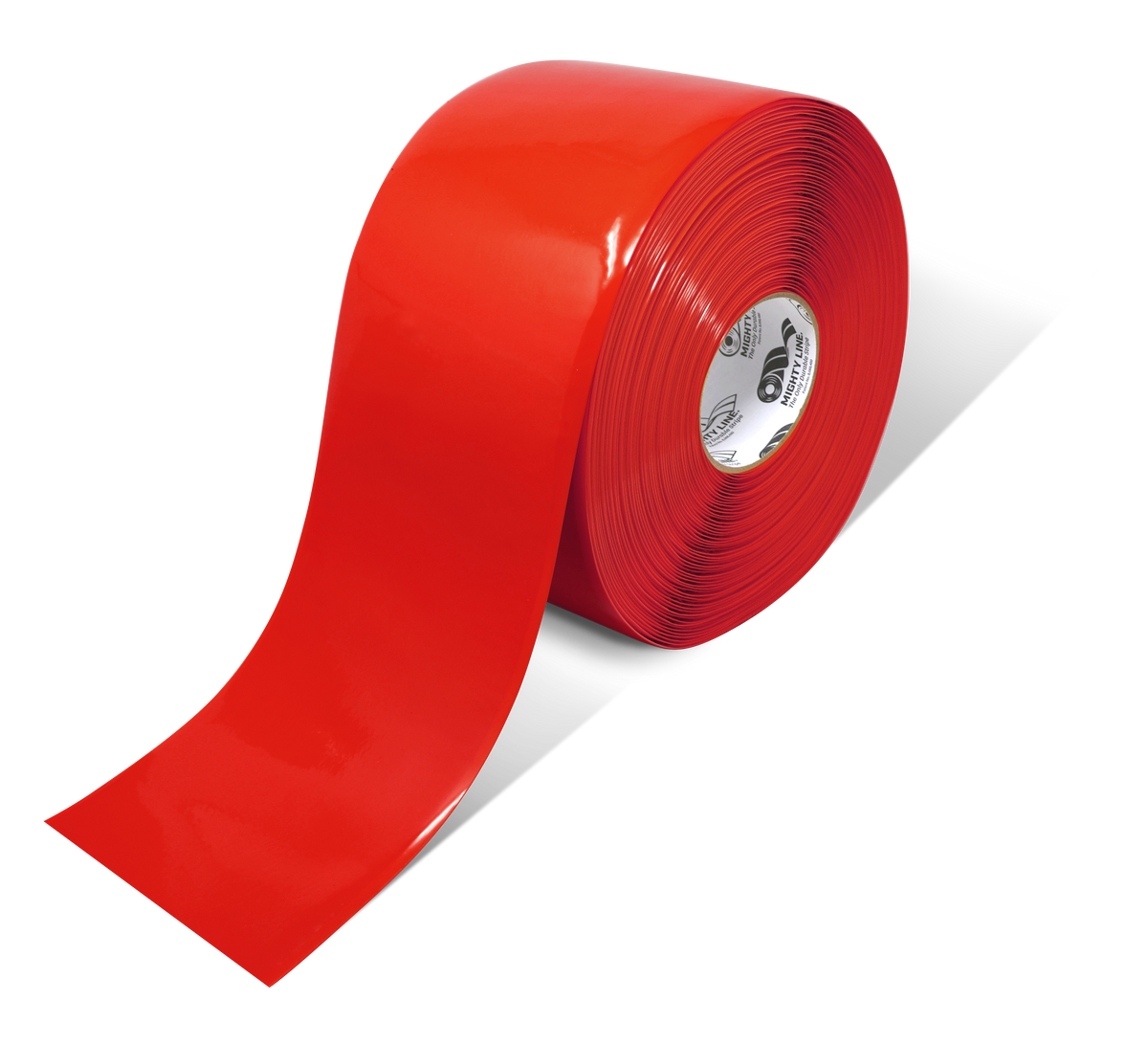 Red PVC floor marking tape 6" — warehouse aisle striping, traffic lanes, and 5S safety marking