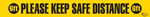 PVC floor sign — warehouse safety messaging and 5S visual management