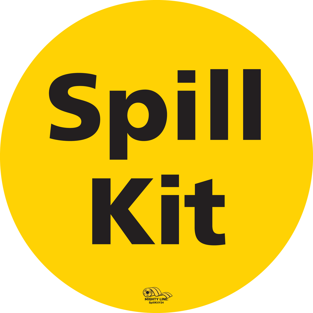 PVC floor sign 24" — warehouse safety messaging and 5S visual management