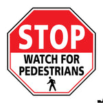PVC floor sign 24" — warehouse safety messaging and 5S visual management