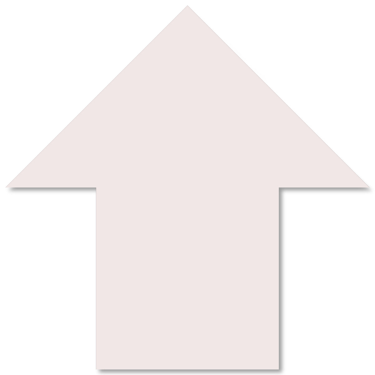 White PVC floor marking shape 5" — 5S floor layouts, equipment zones, and pedestrian pathways