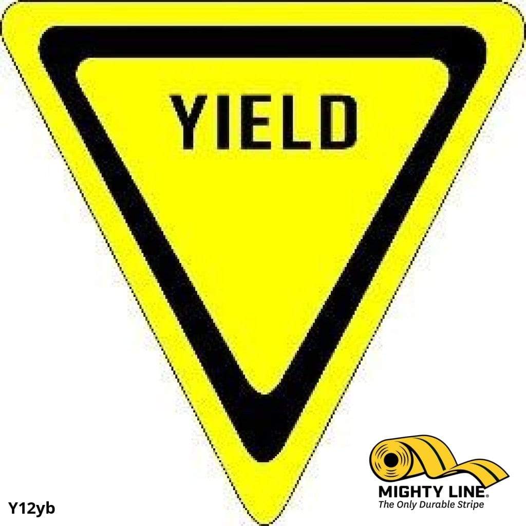 PVC floor sign 16" — warehouse safety messaging and 5S visual management