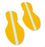 Yellow PVC floor marking shape — 5S floor layouts, equipment zones, and pedestrian pathways
