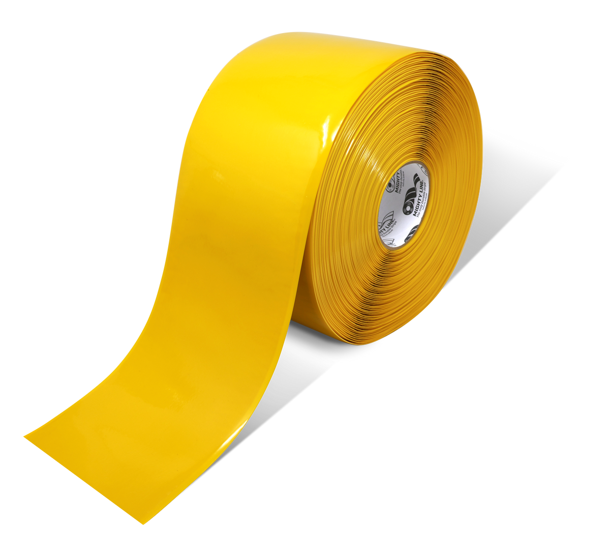 Yellow PVC floor marking tape 6" — warehouse aisle striping, traffic lanes, and 5S safety marking