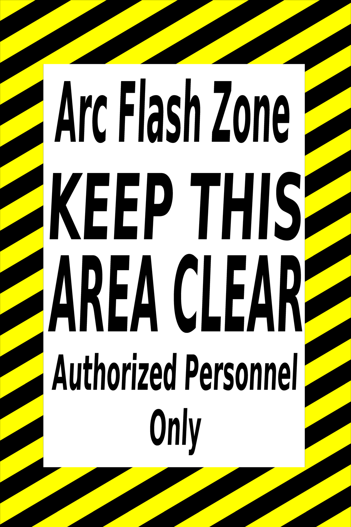 PVC floor sign 36" — warehouse safety messaging and 5S visual management