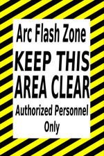 PVC floor sign 36" — warehouse safety messaging and 5S visual management