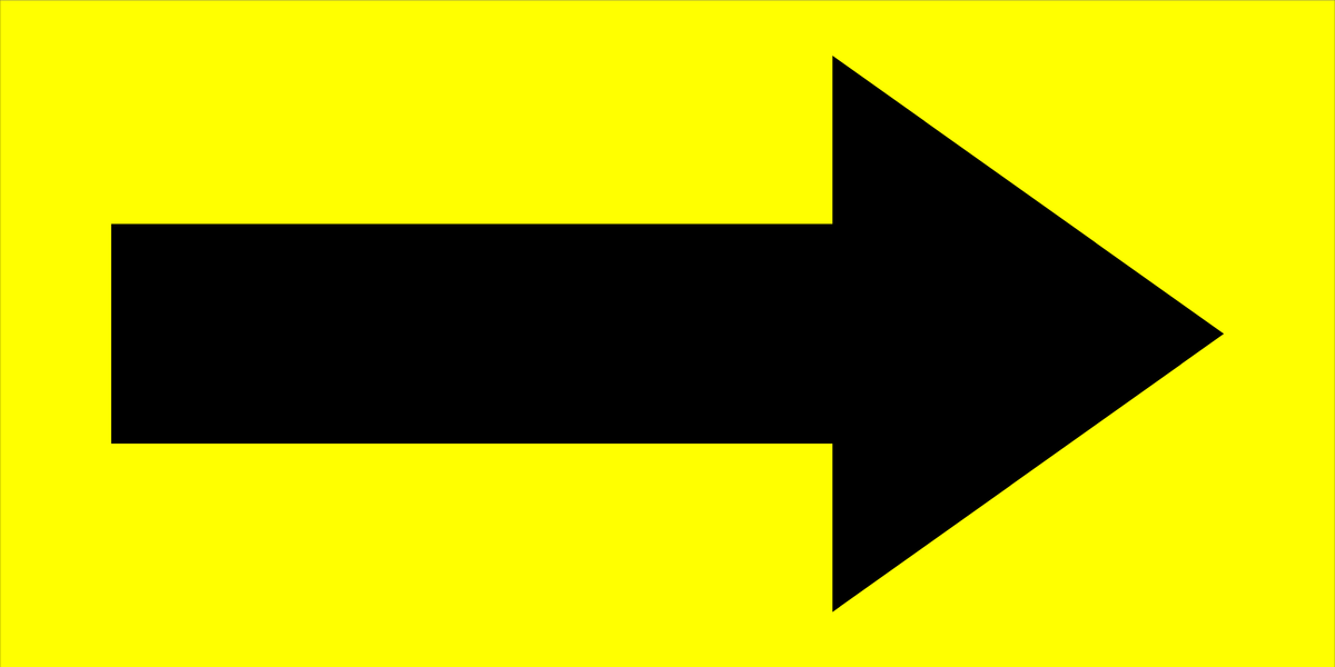 PVC floor sign 24" — warehouse safety messaging and 5S visual management