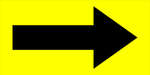 PVC floor sign 24" — warehouse safety messaging and 5S visual management