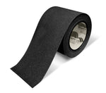 Black anti-slip floor tape 4" — high-traction walkways, ramps, and 5S safety zones