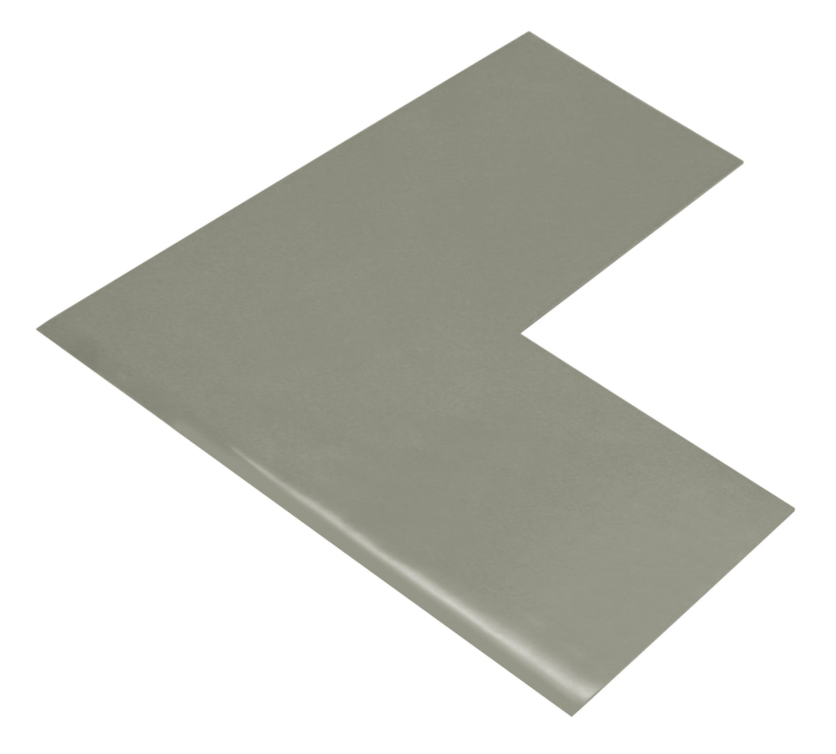 Gray PVC floor marking shape 4" — 5S floor layouts, equipment zones, and pedestrian pathways